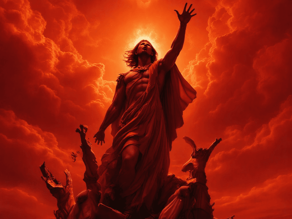AI generated: Pride

Glorious pride lifts you high into crimson skies. Eyes can't see light of reality, less tha...