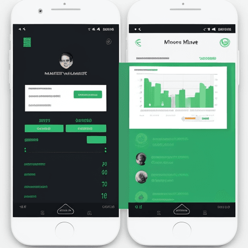 AI generated: Design a very professional main interface for the money management application, with harmonious, bea...