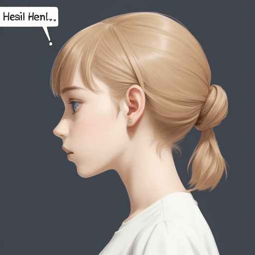AI generated: a side profile human head fille with meme data and words
