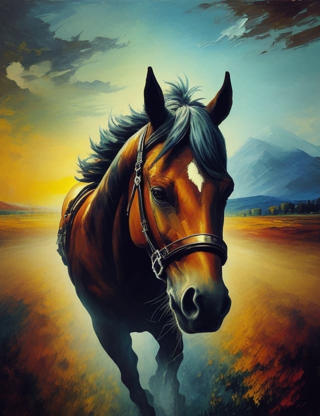 AI generated: high quality, Impressionism, Abstract, Brushstroke, Palette knife, Canvas, Landscape, Perspective, I...