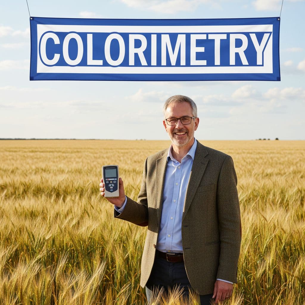 AI generated: use google images for a photo of chemistry professor joel loveridge and present him with a colorimet...