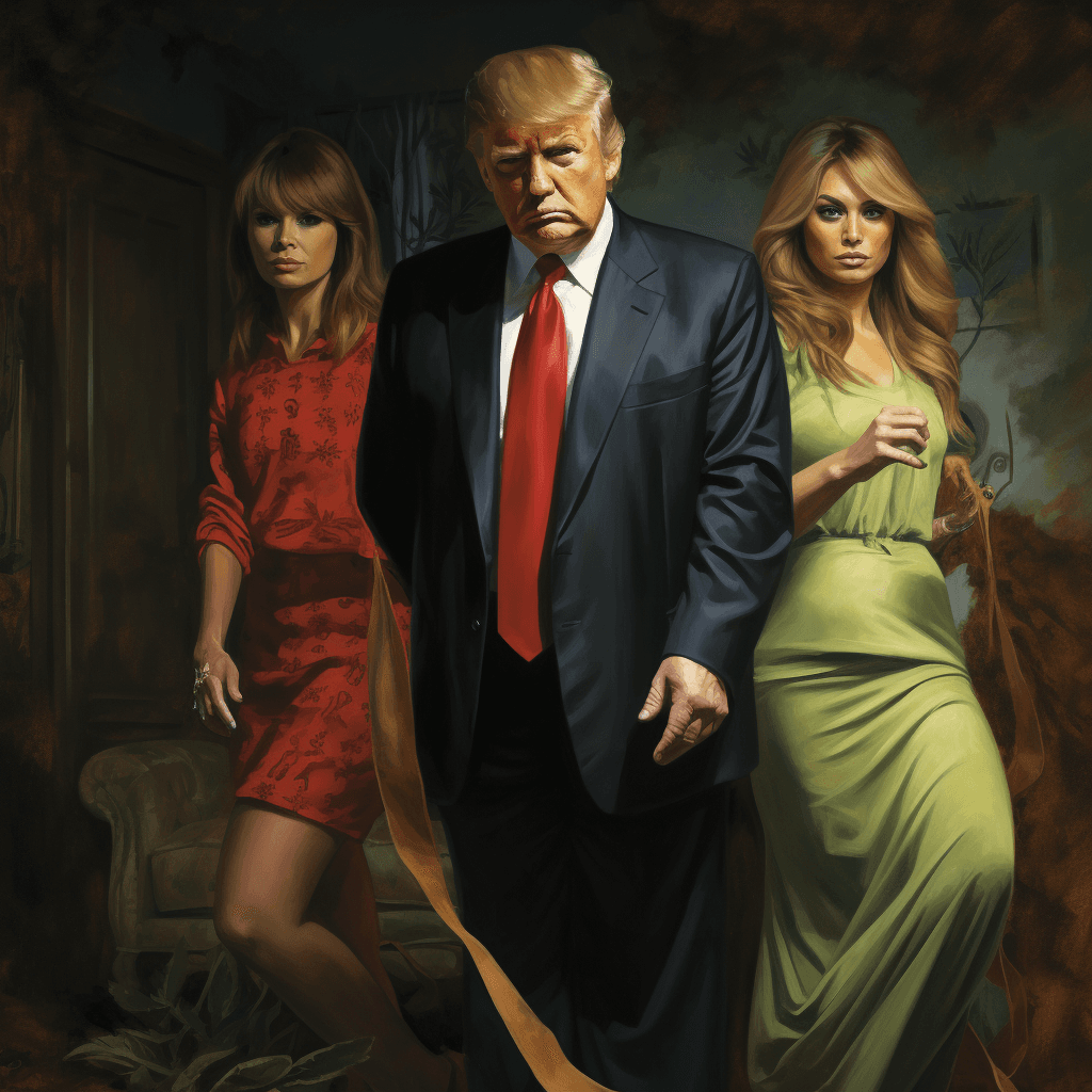 AI generated: crime, family, trump, the godfather, Gangster, slammer, penitentiary