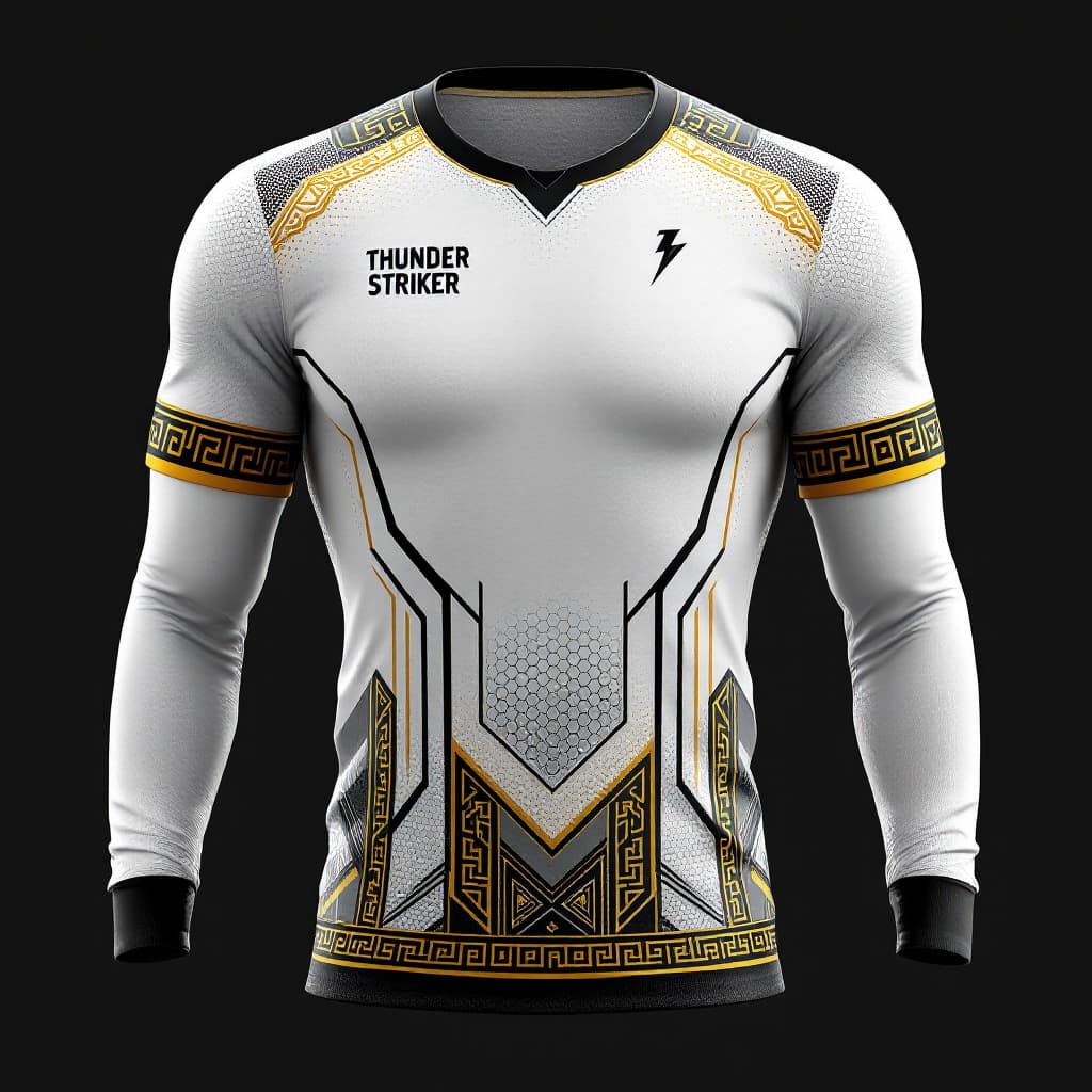 AI generated: Create a image in detailed design concept for a sports jersey based on the following specifications:...