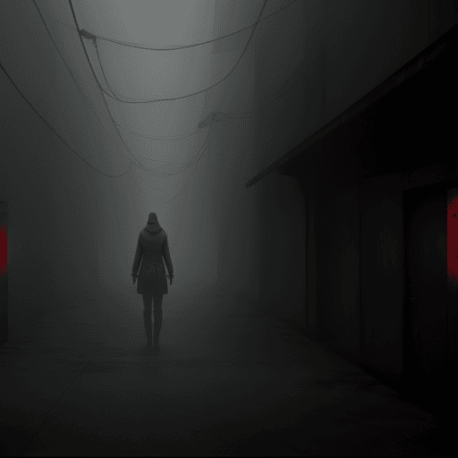 AI generated: silent hill
