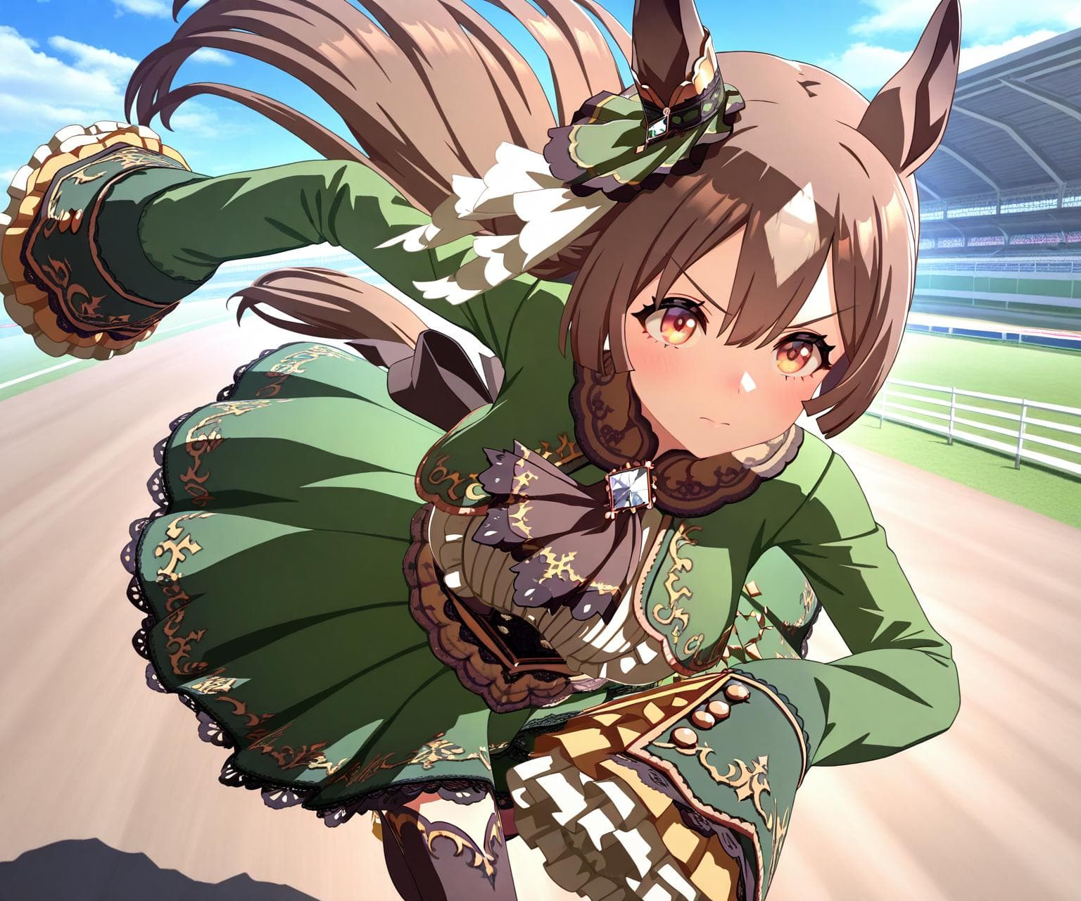 Satono Diamond (Umamusume) in game style 3D