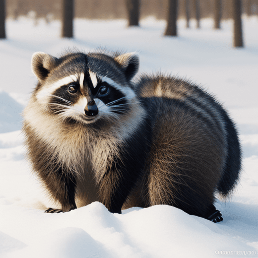 AI generated: cottagecore raccoon