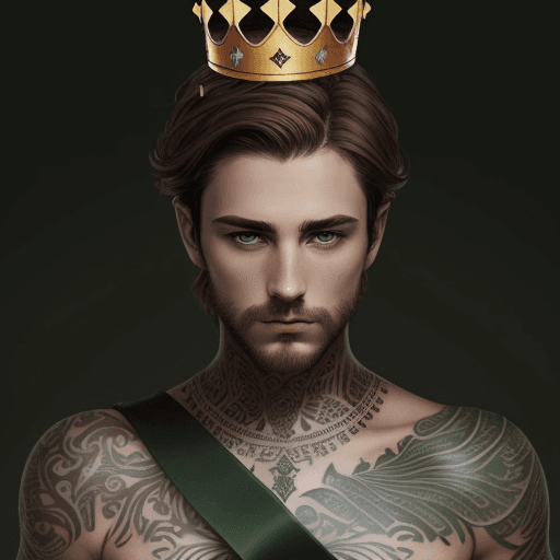 AI generated: this is a book cover, it has a dark background, it shows a man, he has brown hair, greens and a crow...