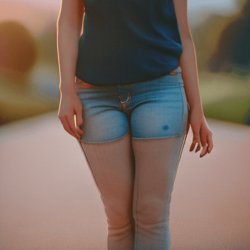 AI generated: An image of a woman standing outdoors during the golden hour, capturing the warm tones of the settin...