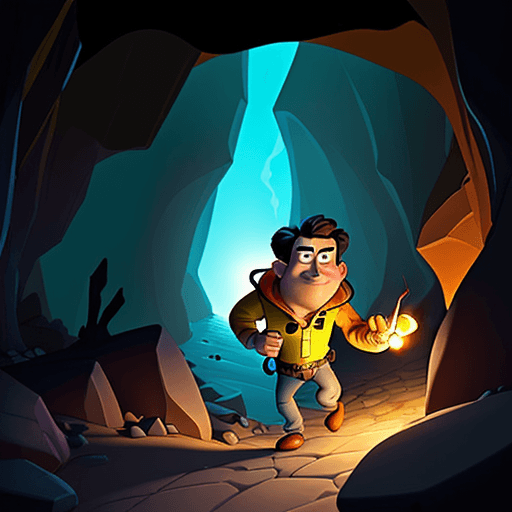 AI generated: A man entering a cave with a torch in a Pixar style
Cartoon
The man should be dressed y2k
