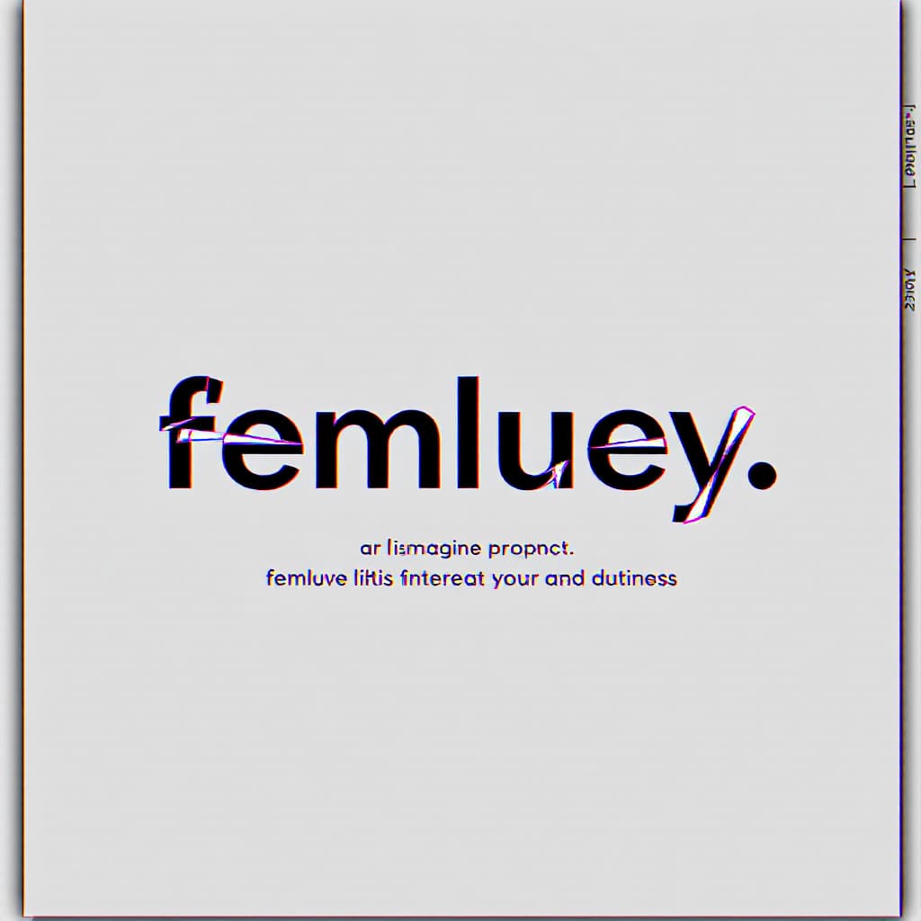 AI generated: /imagine prompt: A powerful logo design for "femluey." featuring bold, black feminist typography tha...