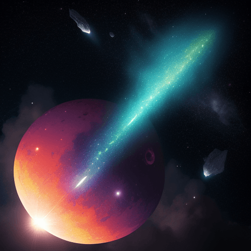 AI generated: comet fantasy