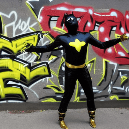 AI generated: A black man in a  green metallic superhero suit with gold gloves and yellow boots,black sunglasses w...