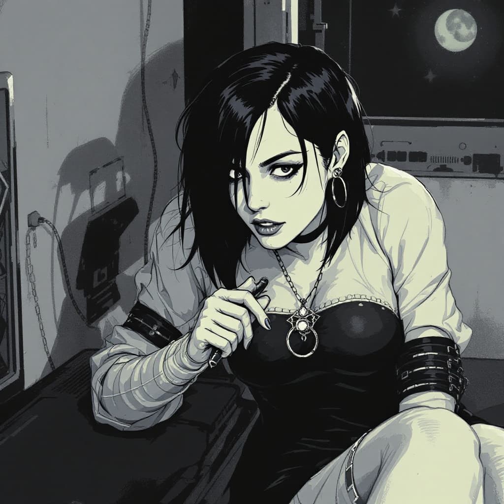 AI generated: Jane Doe from Zenless Zone Zero but lewd