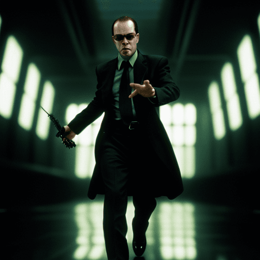 AI generated: Agent Smith from the Matrix