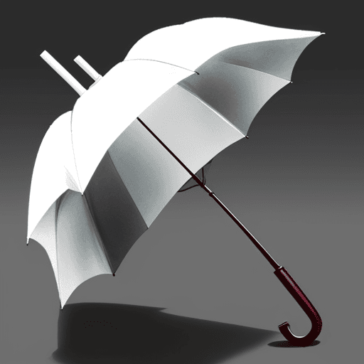 AI generated: A very light umbrella 