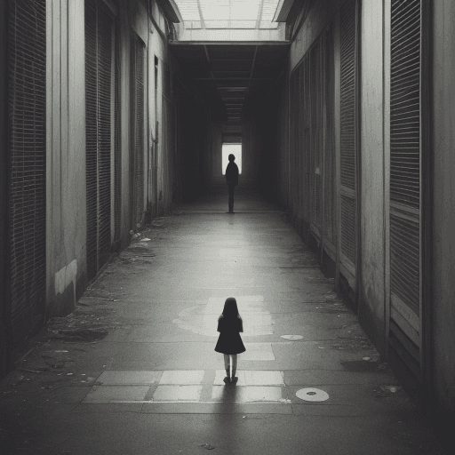 AI generated: lonely girl