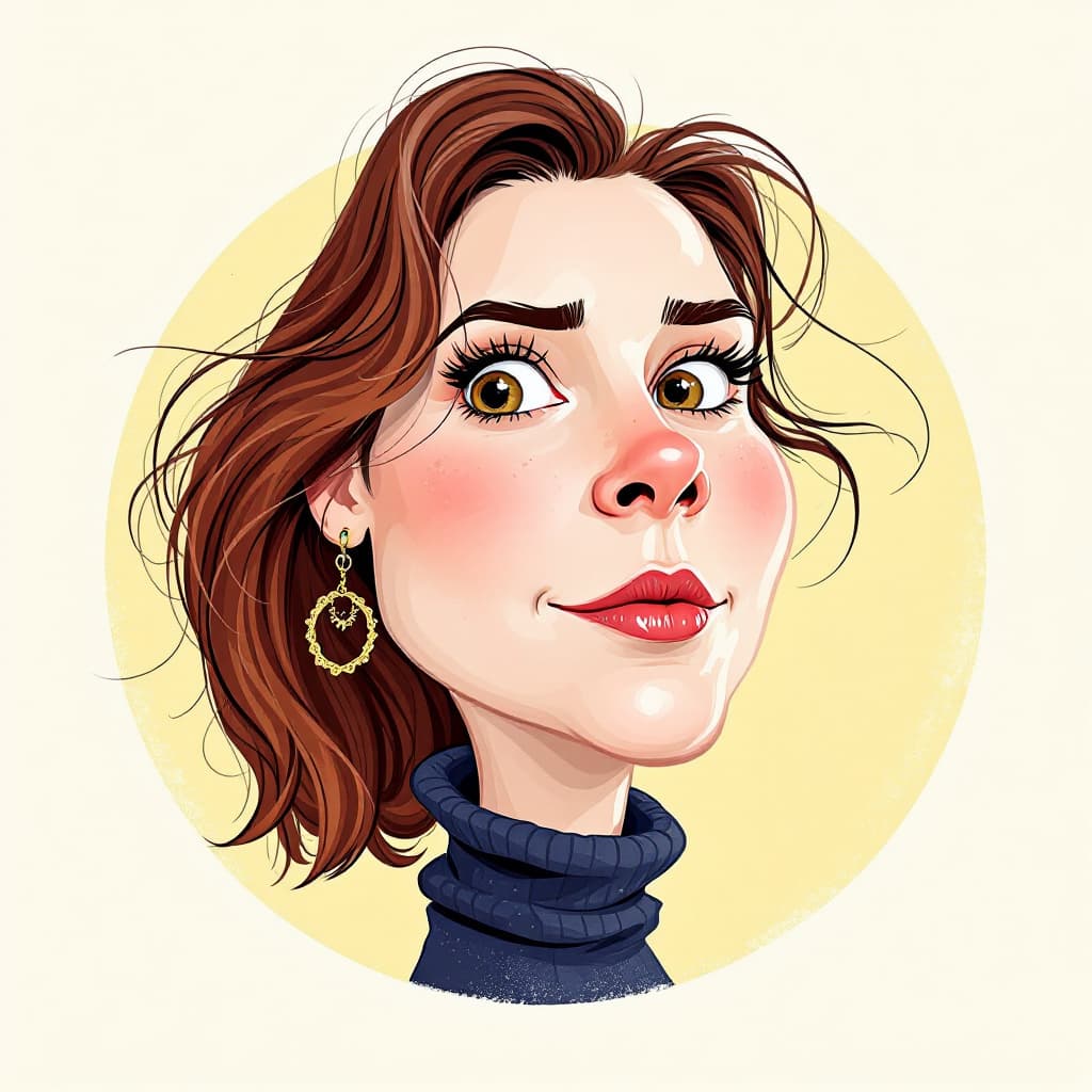 AI generated: A caricature of a woman