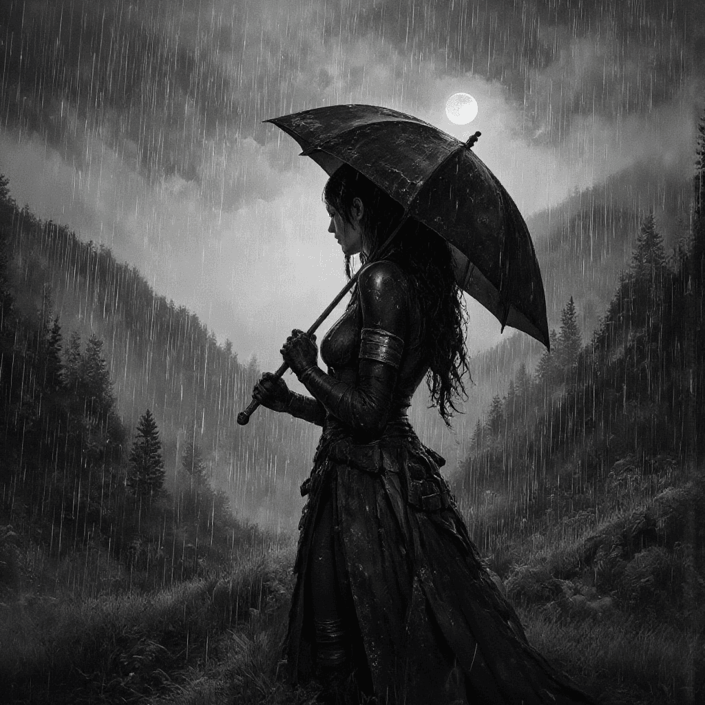 AI generated: Evade the rain Ancient beyond the grasp of even the Gods love can never die but tainted still live. ...