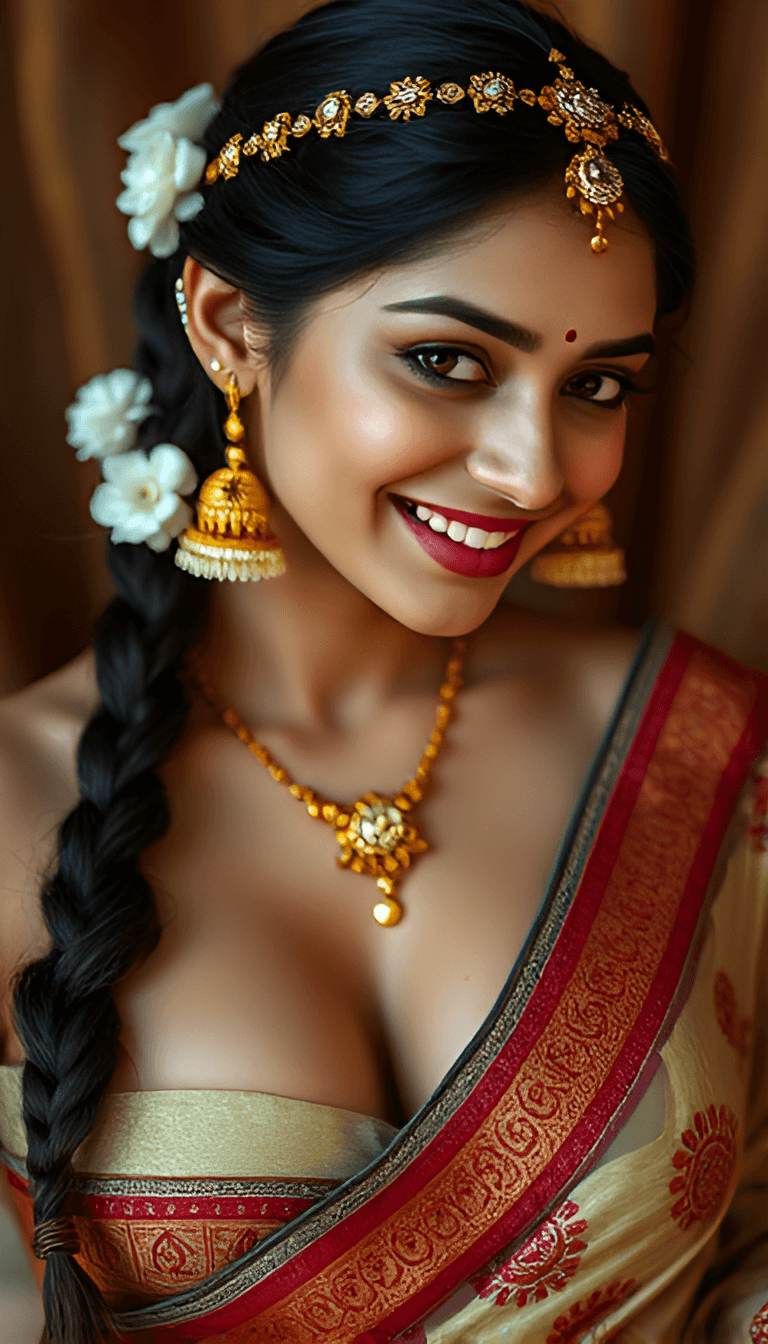 AI generated: Theme: NSFW, Erotic, adult dreams.
Scene: Imagine an Indian Bride in horny mood.
Camera: Photo-rea...