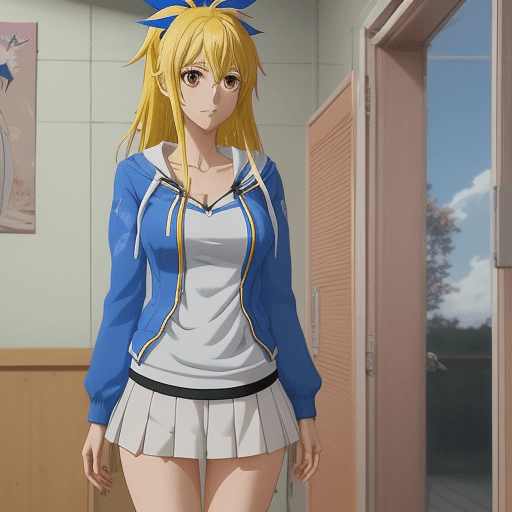 AI generated: <lora:anime_screencap_v2:0.3> tall body, tall, long legs, mature female, mature, adult, <lora:GoodHa...