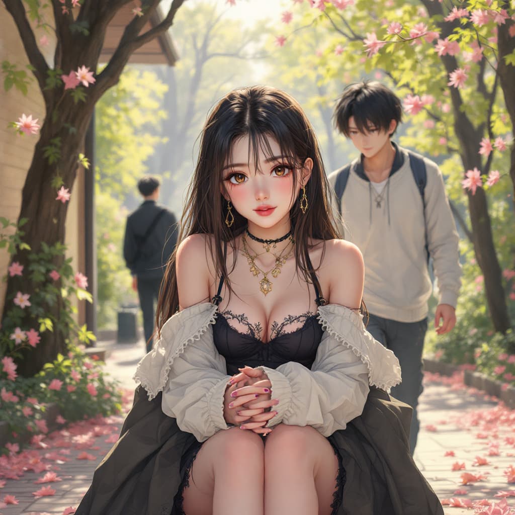 AI generated: Create anime style images women follow men