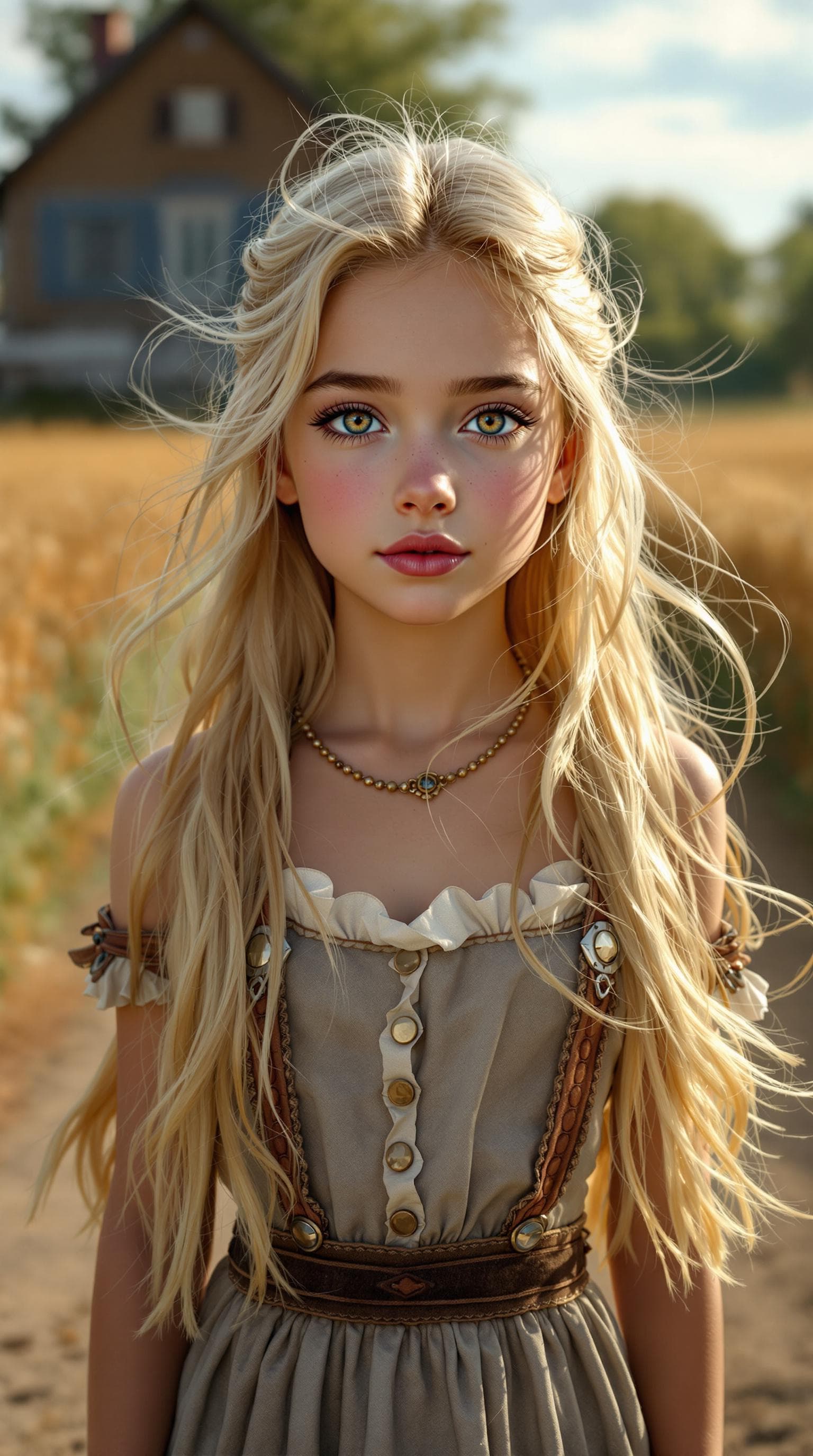 AI generated: a professional photo of a exceptionally of the most beautiful American girl in the world, showing he...