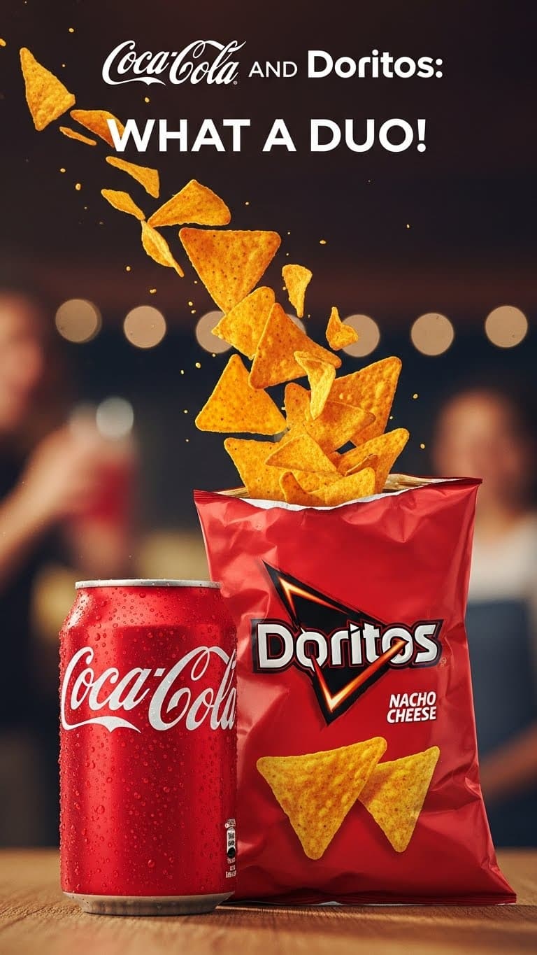AI generated: coca cola and doritos, what a duo (ad commercial) 