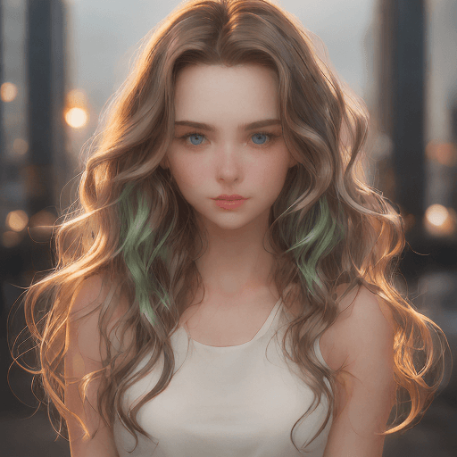 AI generated: brunette woman