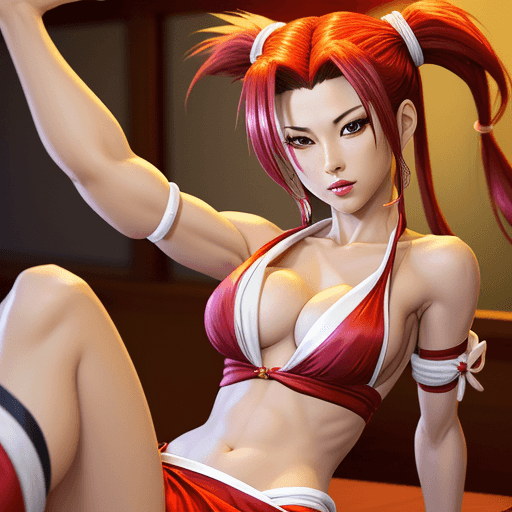 AI generated: May Shiranui sexy