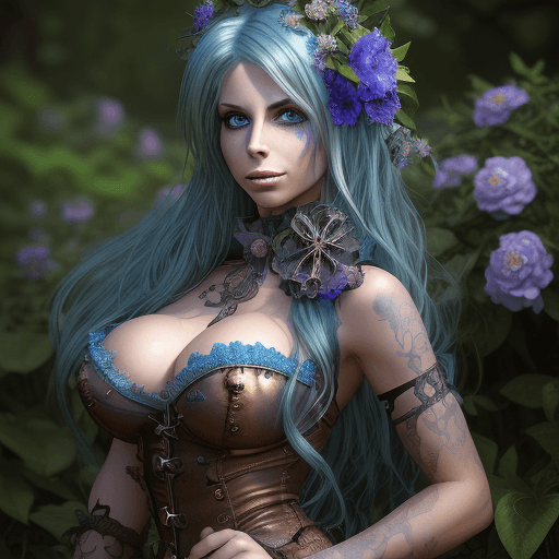 AI generated: Madison Ivy Steampunk style , RAW photo, HDR of Hyperrealistic, masterpiece, best quality, high reso...