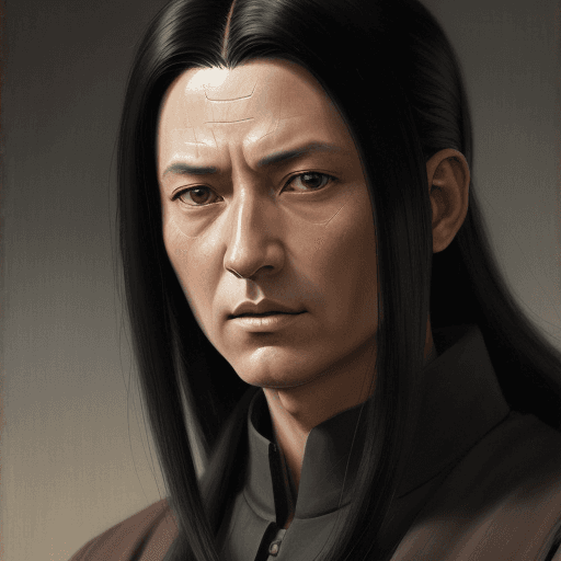 AI generated: a portrait of Hashirama from Naruto in the 19th century, beautiful painting with highly detailed fac...
