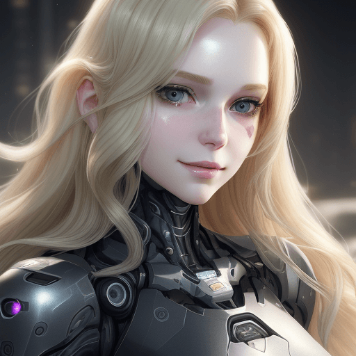 AI generated: [three-quarter close-up::12], [gorgeous face, long blond wavy hair, (pale skin:1. 2), pastel lightin...
