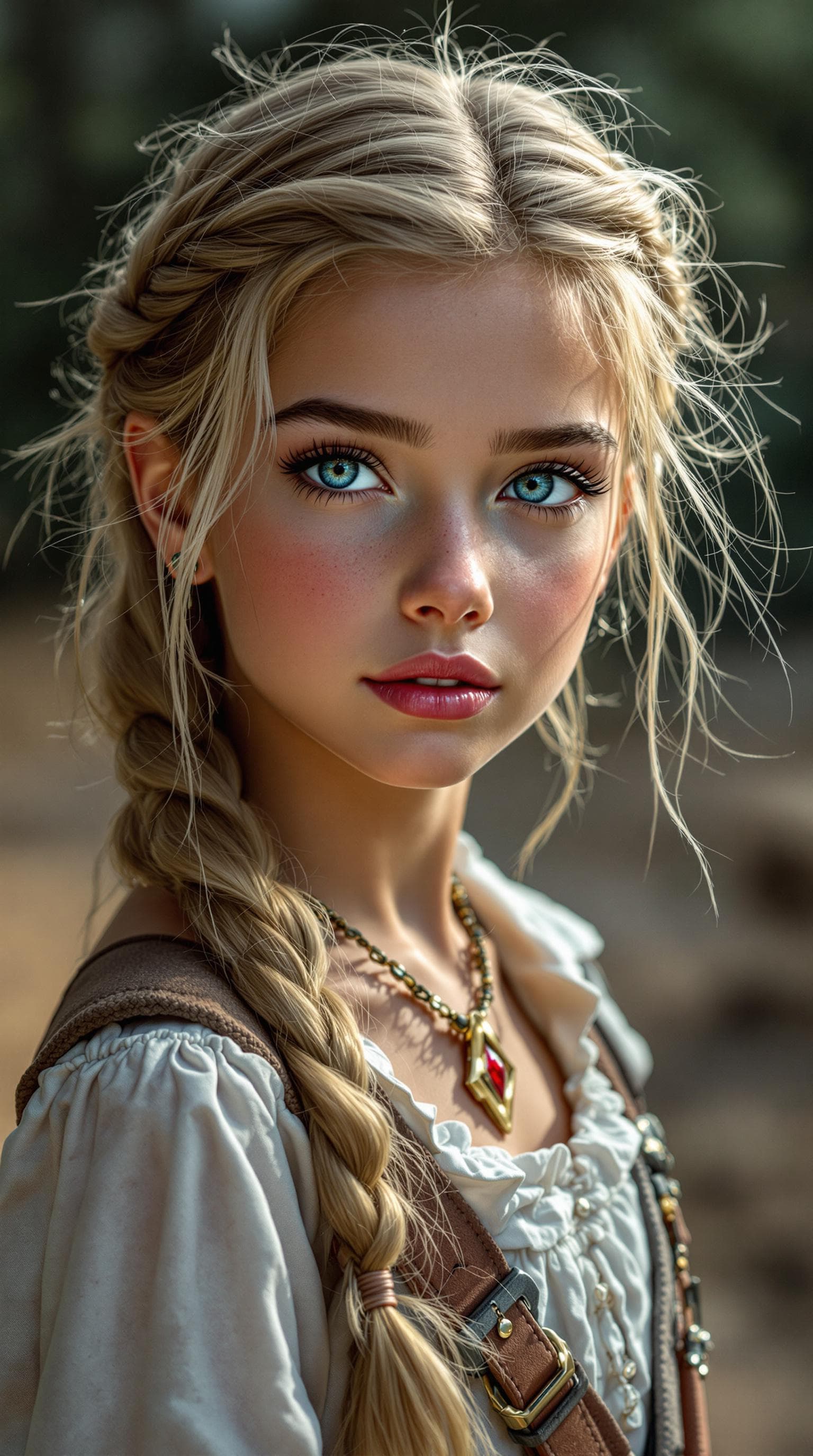 AI generated: a professional photo of a exceptionally beautiful girl in the world (age 8), (eight year old) , high...