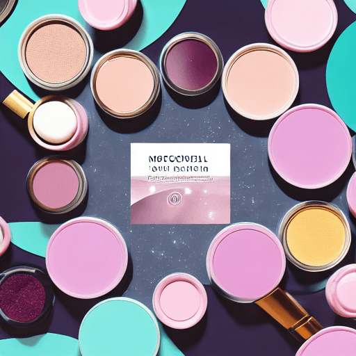 AI generated: Cosmetics products commercial advertising，merging in water surround by spring flowers on the moon li...