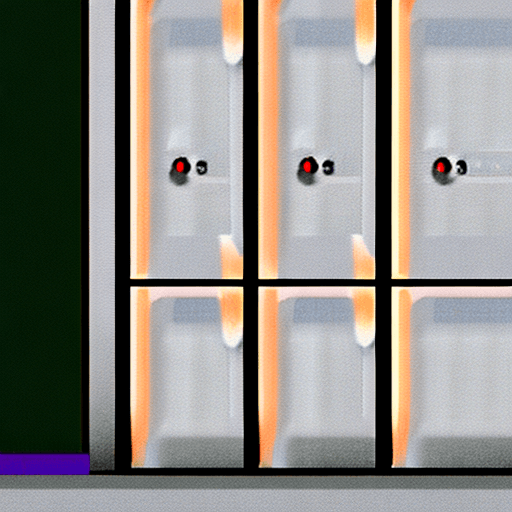 AI generated: a large zero in an elevator