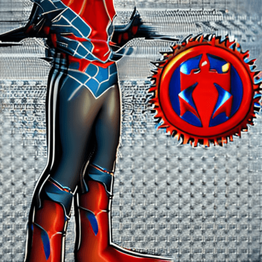 AI generated: Hyper-realistic game character spiderman the God of Thunder, with hyper detailed intricately symboli...