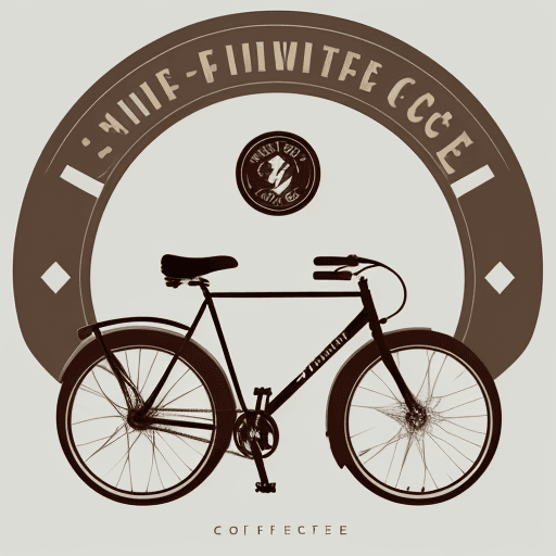 AI generated: Design a symbol-style logo that encapsulates the fusion of a bicycle handlebar silhouette and the el...