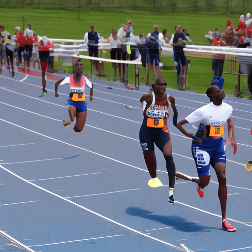 AI generated: people participating in a track event.