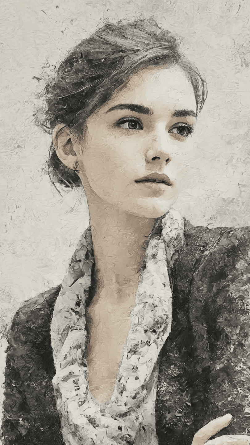 AI generated: photographic portrait of female protagonist, cinematic --sref 1439701264 --chaos 20 --stylize 600