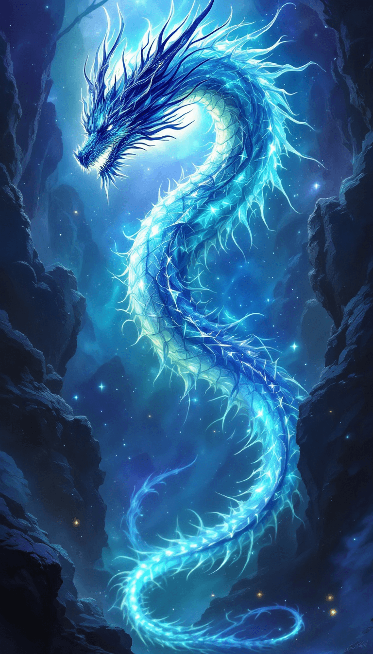 AI generated: final fantasy, beautifull dragon  with extrem many dettails and accesories,  glowing, mystic dragon ...