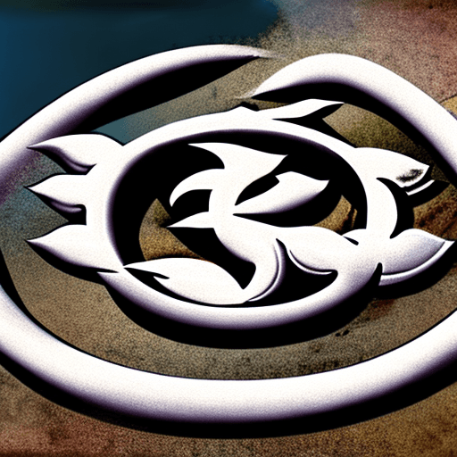 AI generated: om, ouroboros