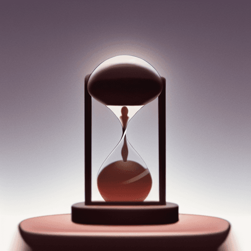 AI generated: Hourglass ios app icon, minimalistic, cinematic lighting, low angle, 4k, focused, extreme details, u...