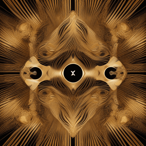 AI generated: A logo band, head tiger , mesmerizing image that combines the aesthetics of technology and abstract ...