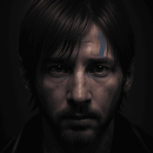 AI generated: Lionel Messi, in dynamic, atmosphere of darkness and horror, dramatic light, highly detailed, packed...