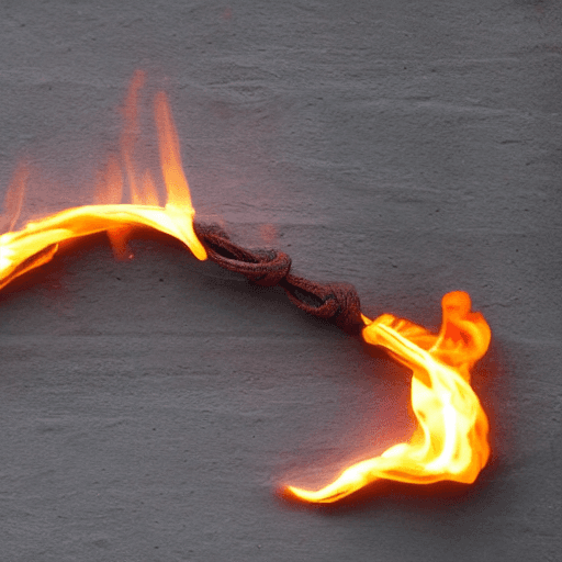 AI generated: Noose on Fire
