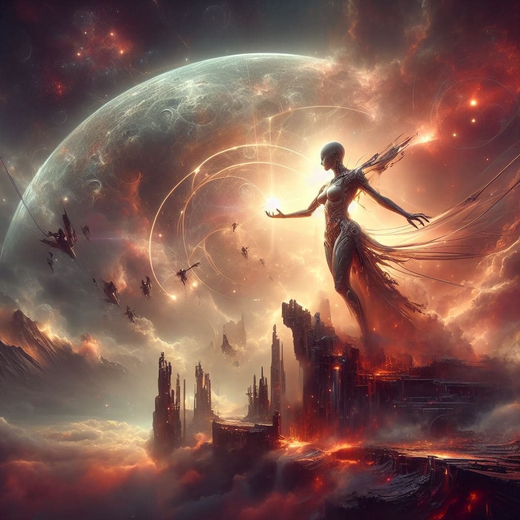 AI generated: a beautiful science fiction picture,photorealistic,mystical,breathtaking,greg rutkowski,epic,Jean an...