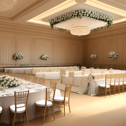 AI generated: Make a high definition image showing an event, highlighting the setting of the place. Being of a ver...