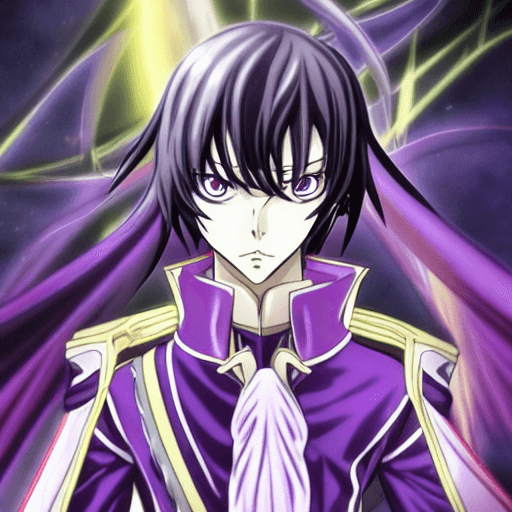 AI generated: lelouch lamperouge,
