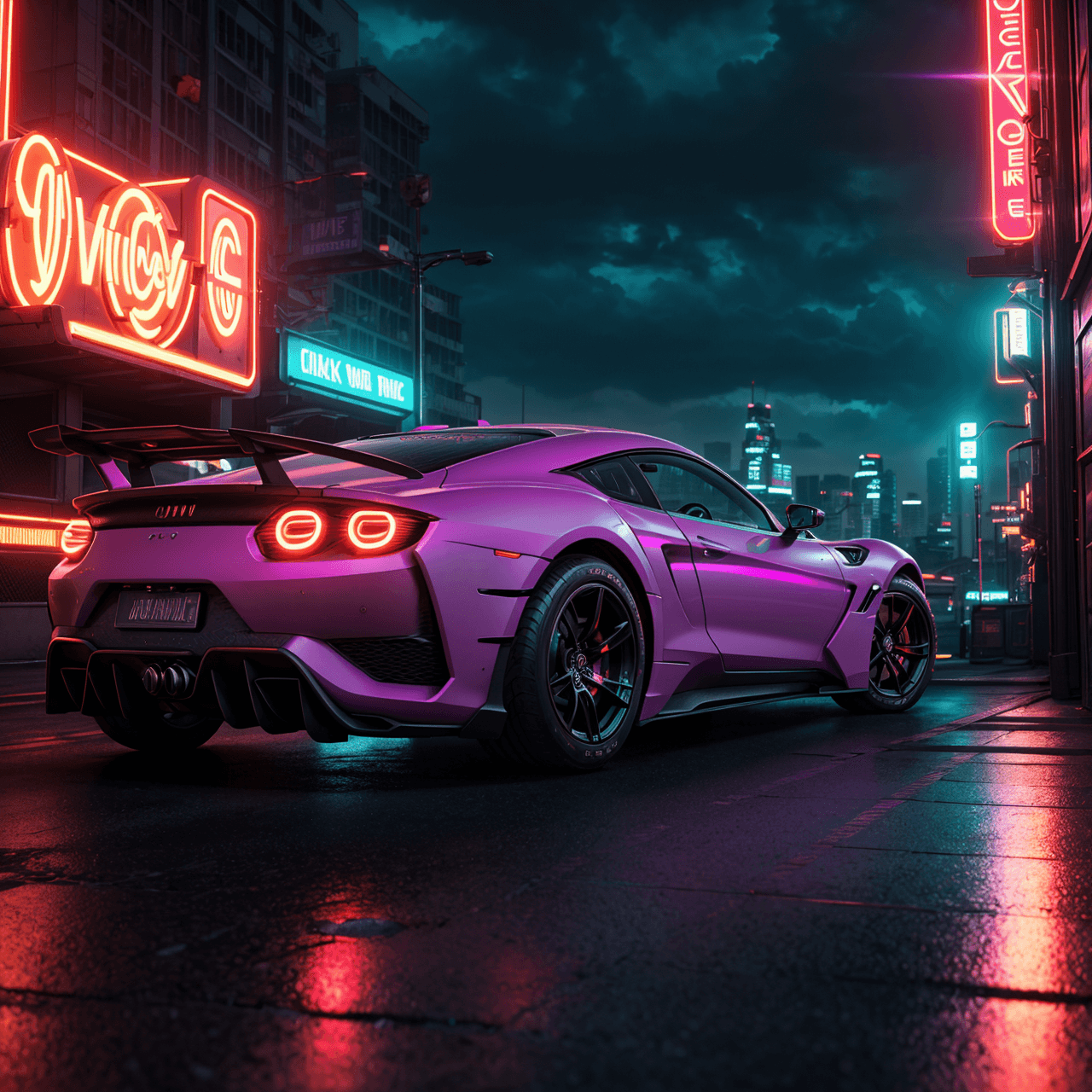 AI generated: cinematic film still professional 3d model concept art neonpunk style long shot scenic professional ...