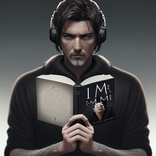 AI generated:  premium book cover design, written "I M ME", 2K, 4K